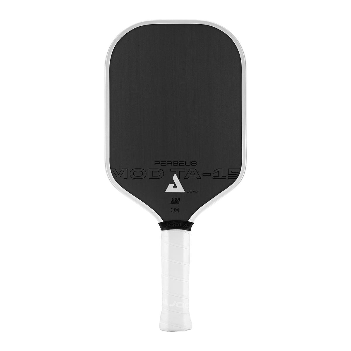 JOOLA Pickleball Schläger Perseus 16 MOD TA-15 Pro Player Edition in Seitenansicht mit Fokus auf das Design.