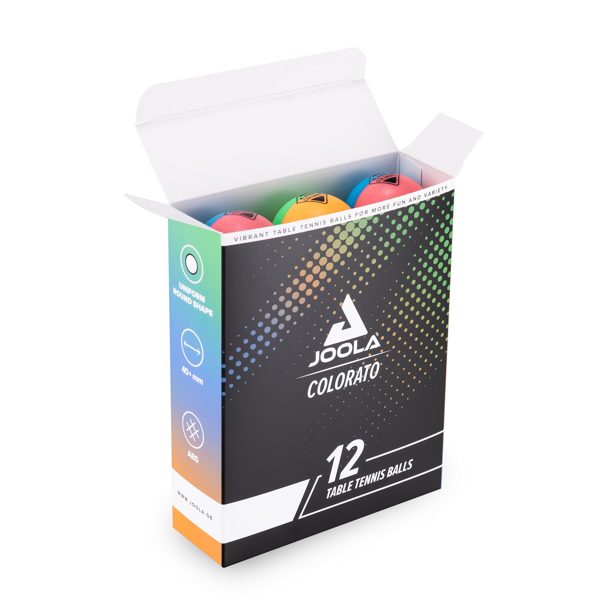 JOOLA Table Tennis Ball Colorato Pack of 12
