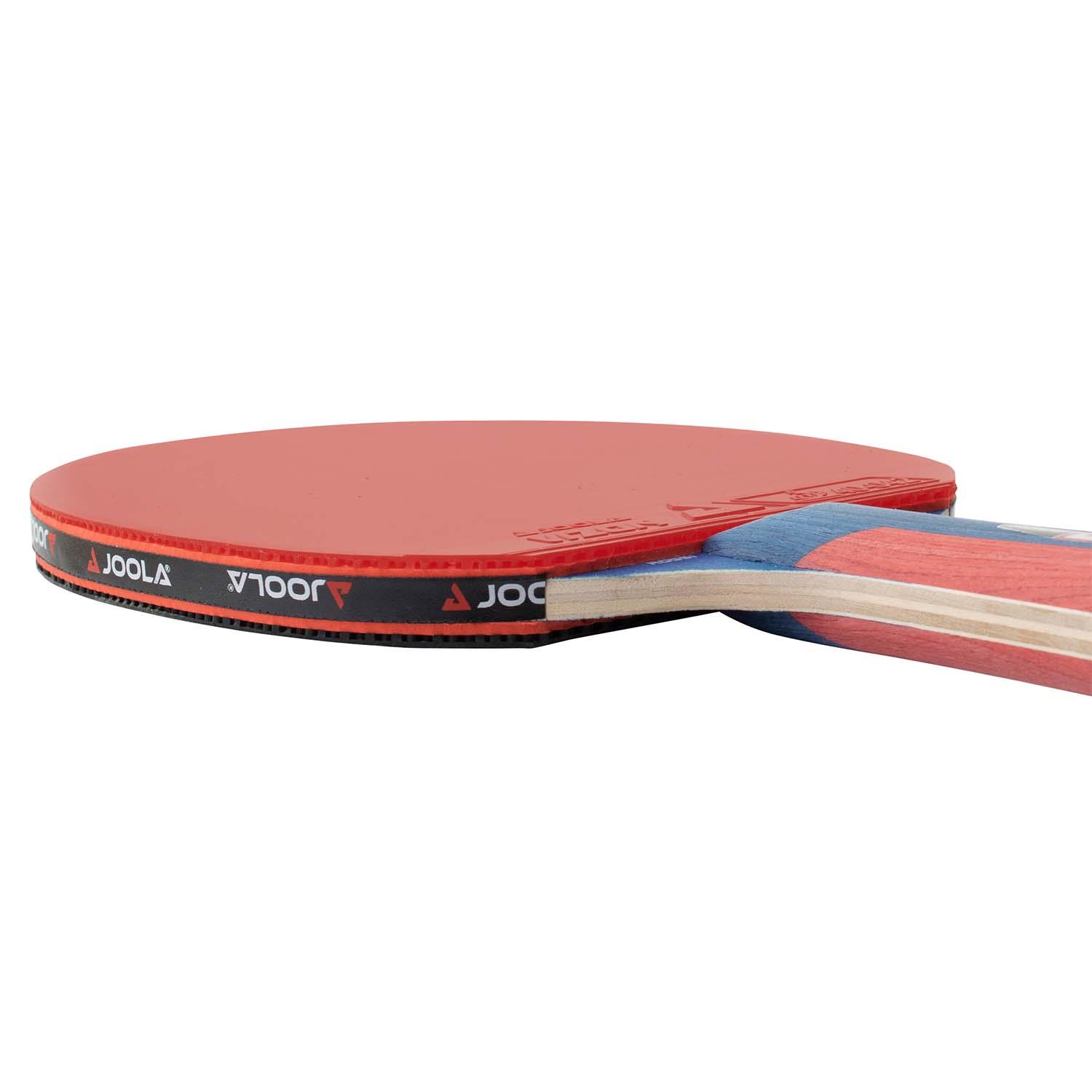 Detailaufnahme des JOOLA Tischtennisschläger ROSSI JR PRO, zeigt die Oberfläche und Struktur.