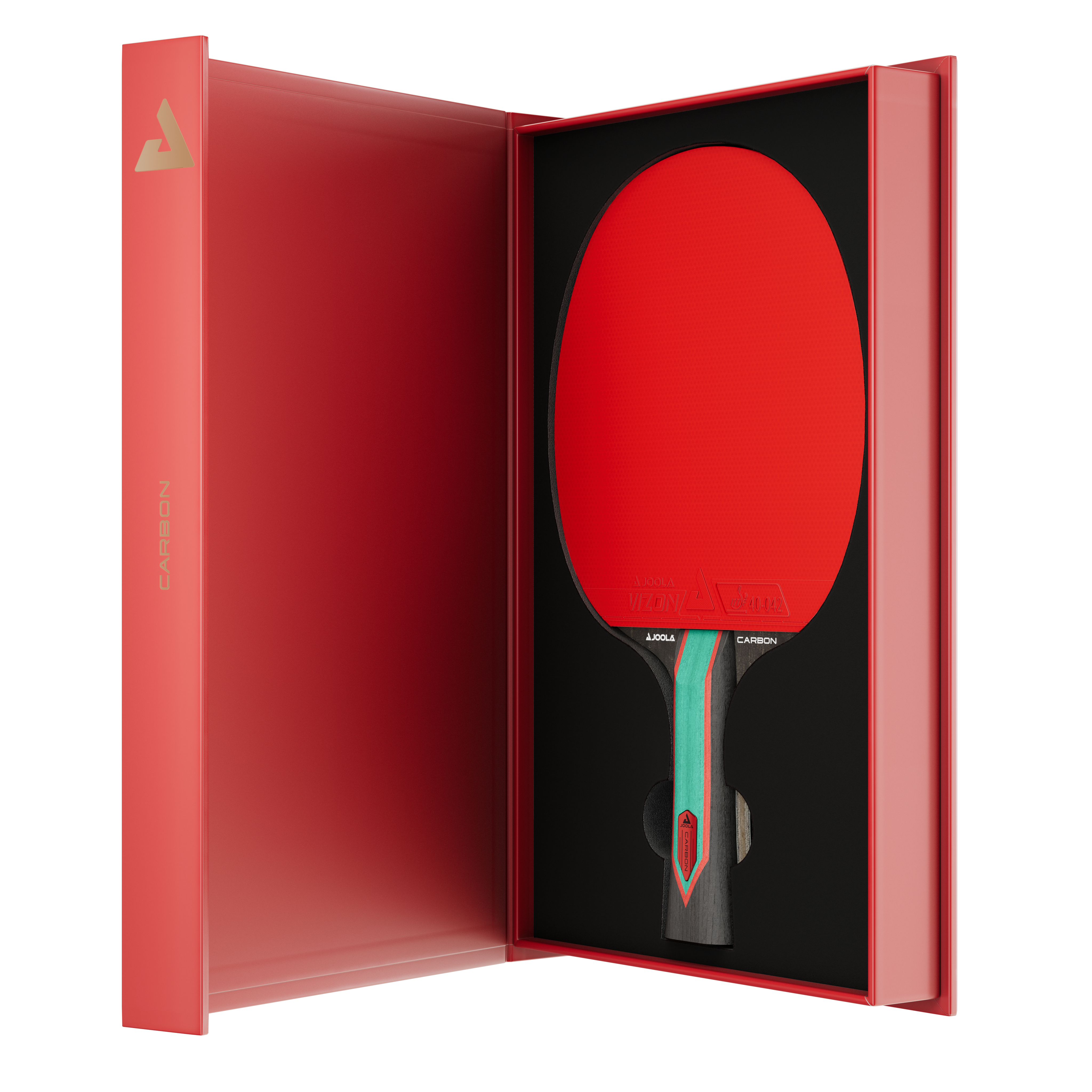JOOLA Table Tennis Racket Red Carbon Control