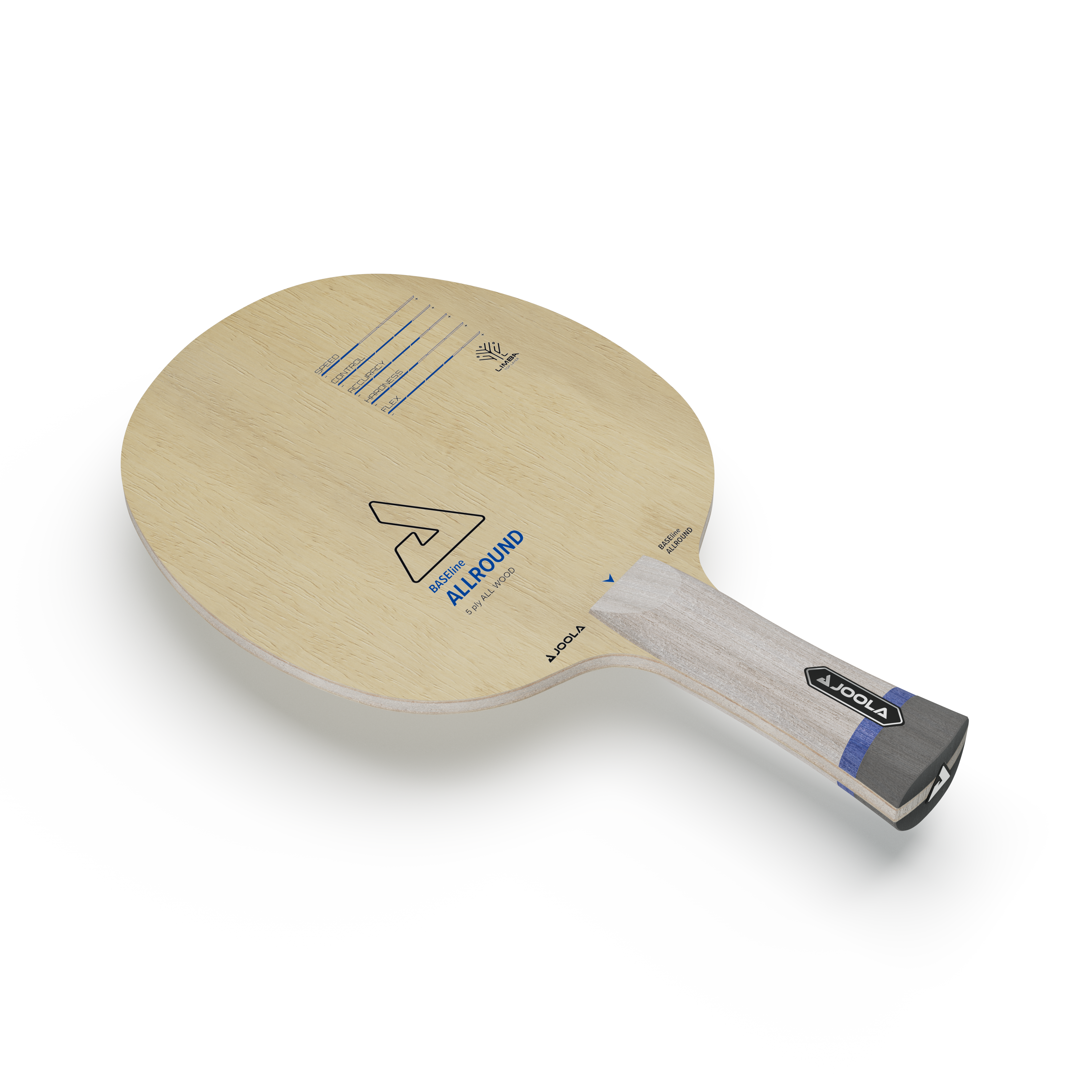 Tischtennis Holz BASEline ALLROUND in seitlicher Ansicht von oben