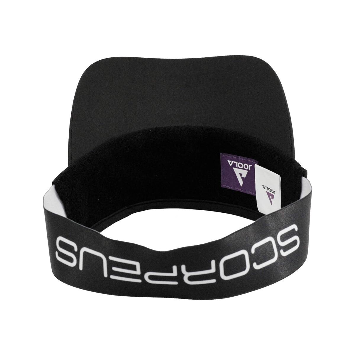 Schrägansicht des JOOLA VISOR-Kappe SCORPEUS, zeigt das moderne Design.