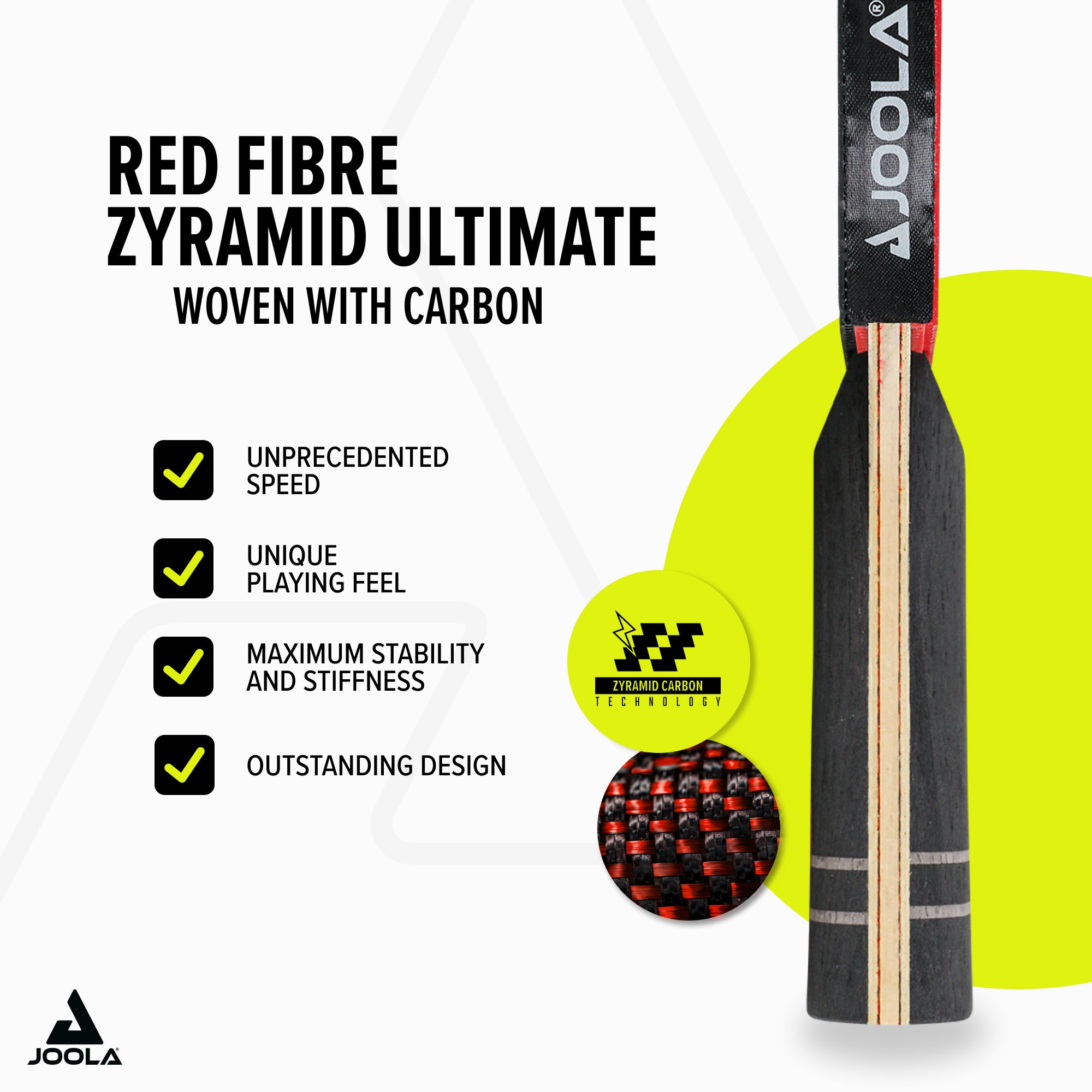 JOOLA INFINITY Z CARBON: Elite table tennis racket for professionals